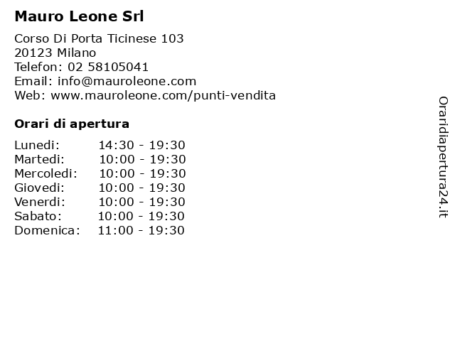 Mauro hot sale leone srl